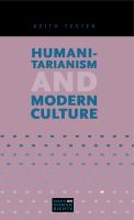 Humanitarianism and modern culture /