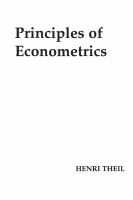 Principles of econometrics.