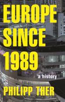 Europe since 1989 : a history /