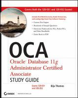 OCA Oracle database 11g administrator certified associate study guide /