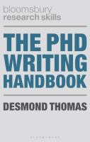 The PhD Writing Handbook.