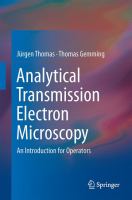 Analytical Transmission Electron Microscopy An Introduction for Operators /