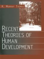 Recent Theories of Human Development.