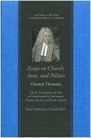 Essays on church, state, and politics /