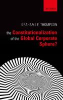 The constitutionalization of the global corporate sphere? /