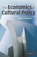 The economics of cultural policy /