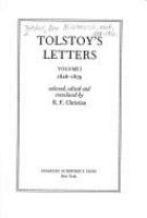 Tolstoy's letters /