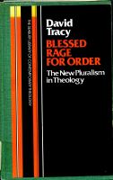 Blessed rage for order, the new pluralism in theology /