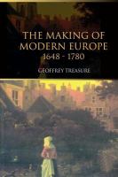 The Making of Modern Europe, 1648-1780.