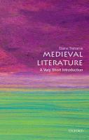 Medieval literature : a very short introduction /