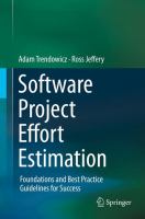 Software Project Effort Estimation Foundations and Best Practice Guidelines for Success /