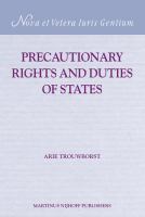 Precautionary Rights and Duties of States.