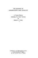 The shaping of Longfellow's John Endicott : a textual history, including two early versions /