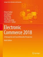 Electronic Commerce 2018 A Managerial and Social Networks Perspective /