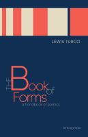 The Book of Forms : A Handbook of Poetics. Fifth Edition.