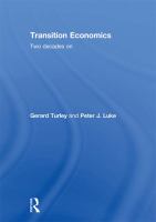 Transition economics two decades on /