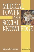 Medical power and social knowledge