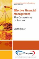 Effective Financial Management : The Cornerstone for Success.