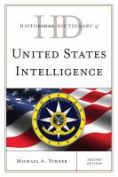 Historical dictionary of United States intelligence