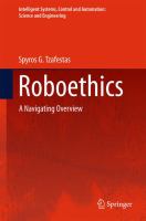 Roboethics A Navigating Overview /