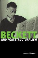 Beckett and poststructuralism /