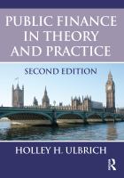 Public finance in theory and practice