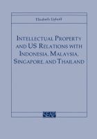 Intellectual property and U.S. relations with Indonesia, Malaysia, Singapore, and Thailand /