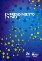 Emprendimiento en Cali : análisis dinámico /