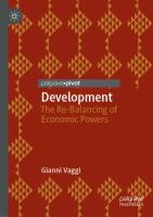 Development The Re-Balancing of Economic Powers /