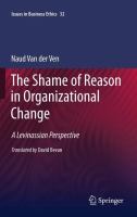 The shame of reason in organizational change a Levinassian perspective /