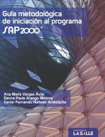 Guía Metodológica de Iniciación Al Programa SAP2000®