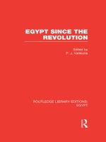 Egypt since the Revolution (RLE Egypt).