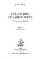 Les salons de Sainte-Beuve : le critique et ses muses /