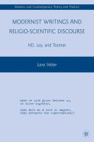 Modernist writings and religio-scientific discourse : H.D., Loy, and Toomer /