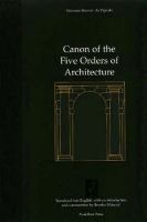 Canon of the five orders of architecture /