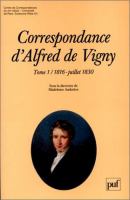 Correspondance d'Alfred de Vigny /