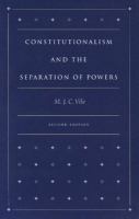 Constitutionalism and the separation of powers