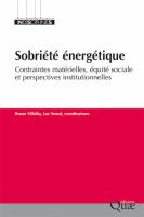 Sobriété énergétique : Contraintes Matérielles, équité Sociale et Perspectives Institutionnelles.