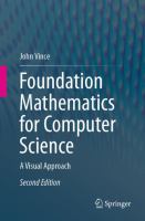 Foundation Mathematics for Computer Science A Visual Approach /