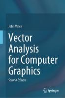 Vector Analysis for Computer Graphics