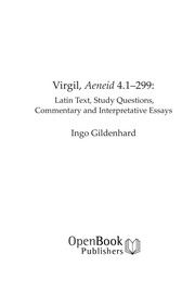 Virgil, Aeneid, 4.1-299 Latin text, study questions, commentary and interpretative essays /