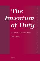 The invention of duty stoicism as deontology /