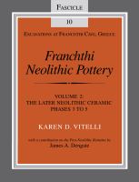 Franchthi Neolithic pottery.