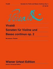 Sonaten für Violine und Basso continuo = Sonatas for violin and basso continuo = Sonates pour violon et basse continue, [op. 2] /