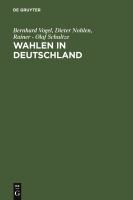 Wahlen in Deutschland; Theorie, Geschitchte, Dokumente 1848-1970