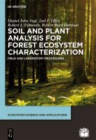 Soil and plant analysis for forest ecosystem characterization