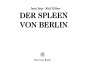 Der Spleen von Berlin /
