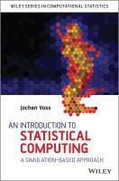 An Introduction to Statistical Computing : A Simulation-Based Approach.