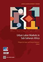 Urban labor markets in sub-Saharan Africa