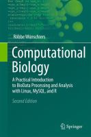 Computational Biology A Practical Introduction to BioData Processing and Analysis with Linux, MySQL, and R /